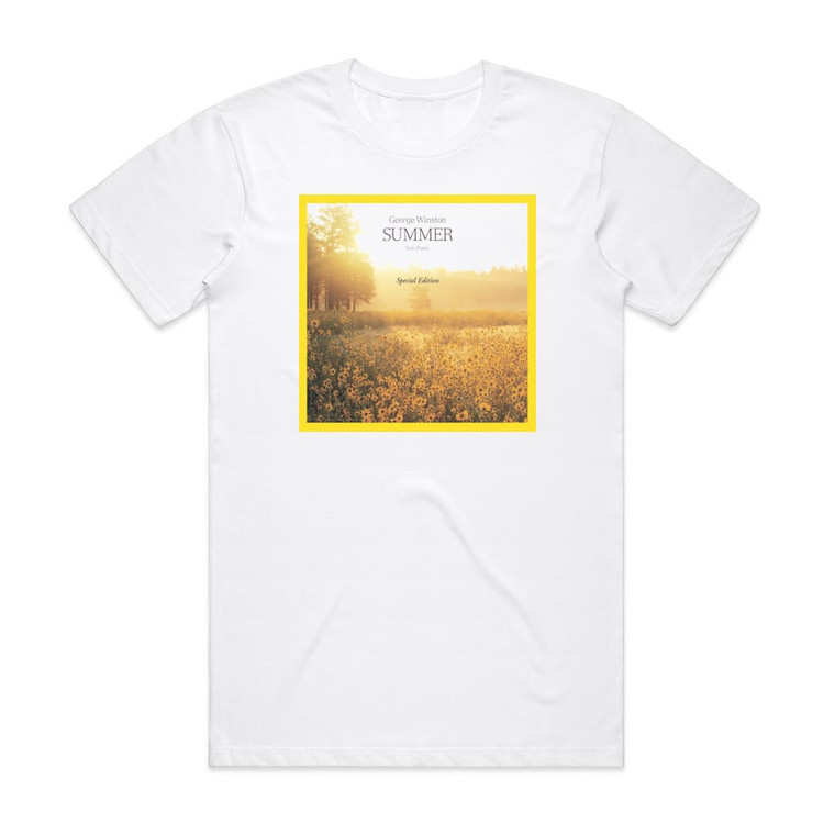 George Winston Summer Album Cover T-Shirt White