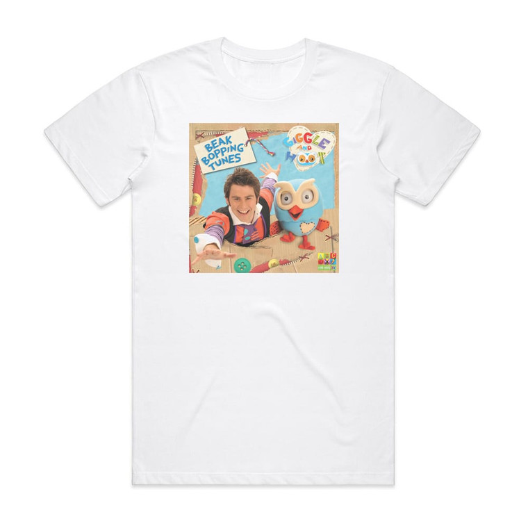 Giggle And Hoot Beak Bopping Tunes Album Cover T-Shirt White