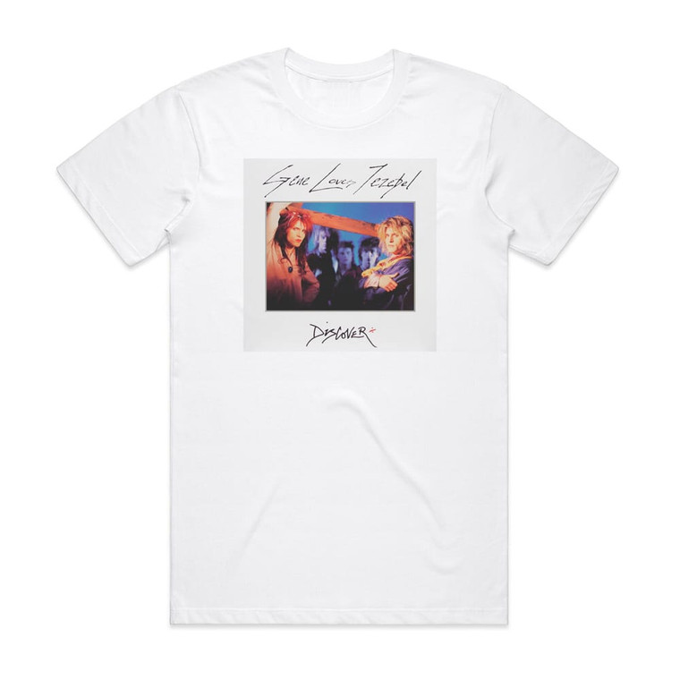 Gene Loves Jezebel Discover Album Cover T-Shirt White
