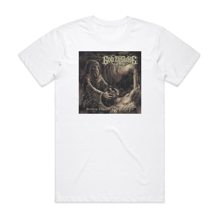 God Disease Drifting Towards Inevitable Death Album Cover T-Shirt White