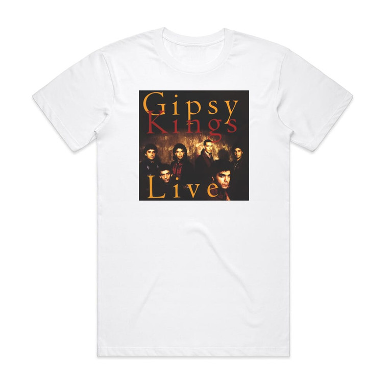 Gipsy Kings Gipsy Kings Live Album Cover T-Shirt White
