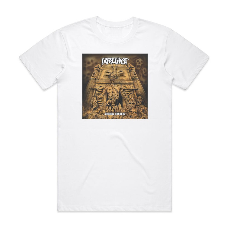 Goregast Desechos Humanos Album Cover T-Shirt White