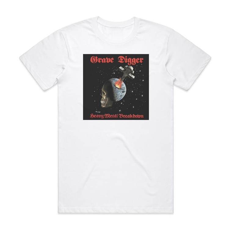 Grave Digger Heavy Metal Breakdown 1 Album Cover T-Shirt White