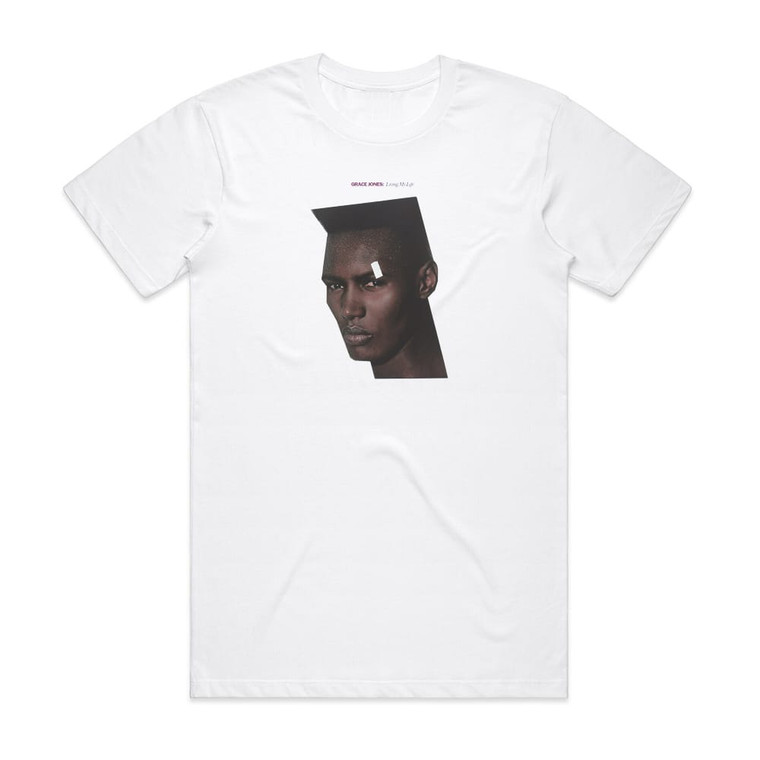 Grace Jones Living My Life Album Cover T-Shirt White