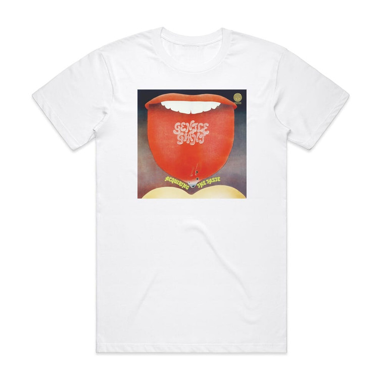 Gentle Giant Acquiring The Taste Album Cover T-Shirt White Gentle Giant Acquiring The Taste Album Cover T-Shirt White