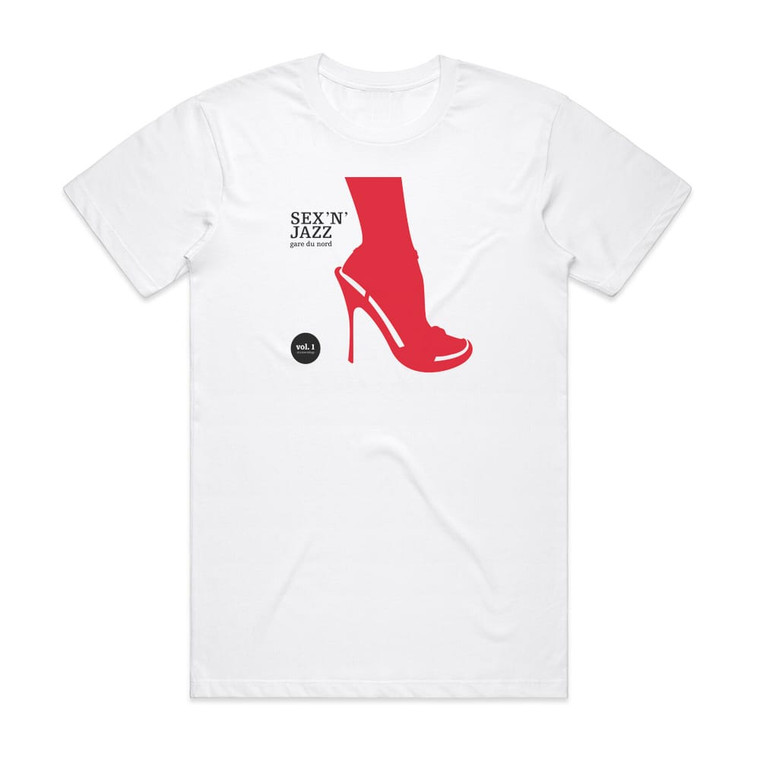 Gare du Nord Sex N Jazz Album Cover T-Shirt White