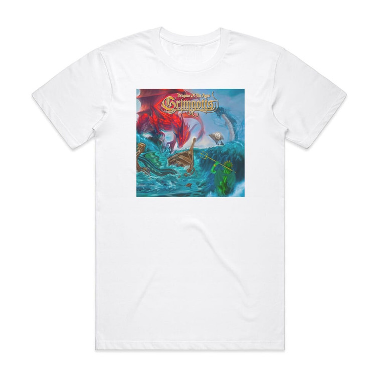 Grimgotts Dragons Of The Ages Album Cover T-Shirt White