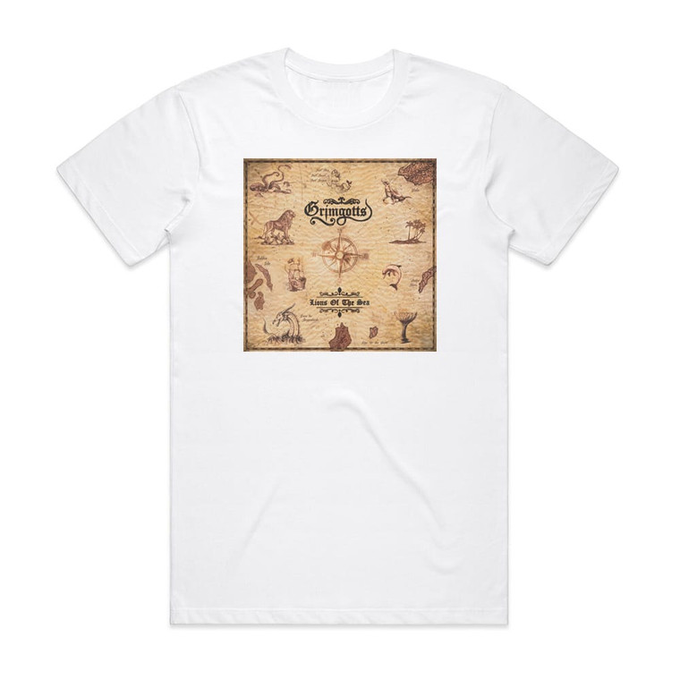 Grimgotts Lions Of The Sea Album Cover T-Shirt White