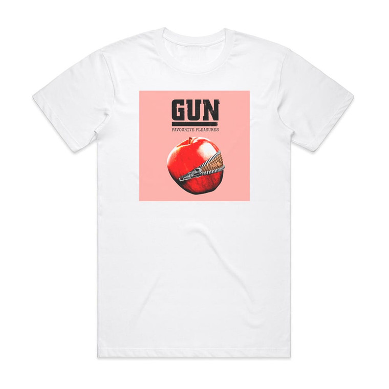 Gun Favourite Pleasures Album Cover T-Shirt White