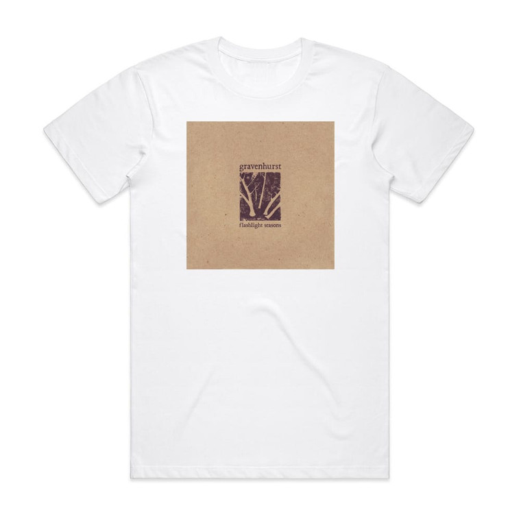 Gravenhurst Flashlight Seasons Album Cover T-Shirt White
