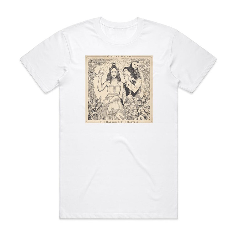 Gillian Welch The Harrow The Harvest Album Cover T-Shirt White