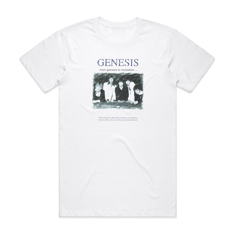 Genesis From Genesis To Revelation 9 Album Cover T-Shirt White