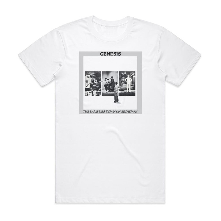 Genesis The Lamb Lies Down On Broadway 4 Album Cover T-Shirt White