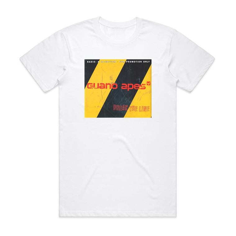 Guano Apes Break The Line 1 Album Cover T-Shirt White