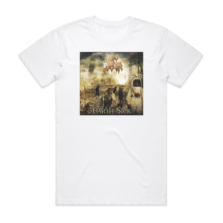 Gory Blister Earth Sick Album Cover T-Shirt White