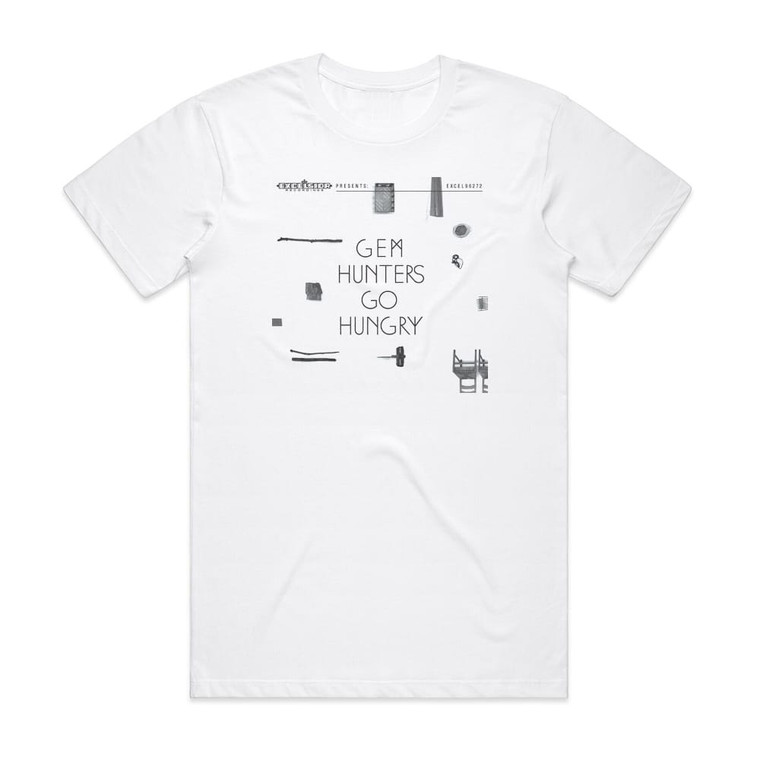 GEM Hunters Go Hungry Album Cover T-Shirt White
