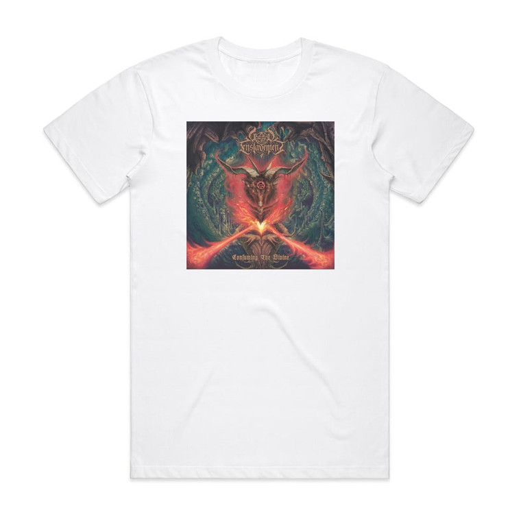 God Enslavement Consuming The Divine Album Cover T-Shirt White God Enslavement Consuming The Divine Album Cover T-Shirt White