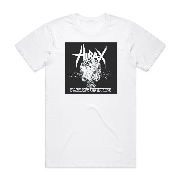 Hirax Barrage Of Noise Album Cover T-Shirt White