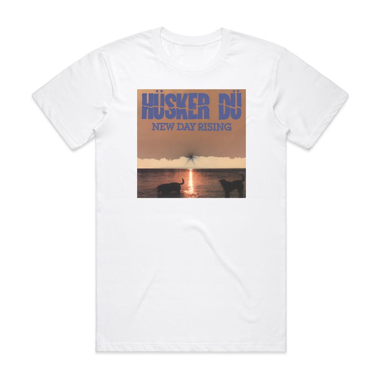 Husker Du New Day Rising Album Cover T-Shirt White