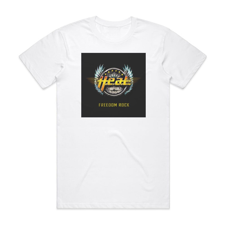 HEAT Freedom Rock Album Cover T-Shirt White