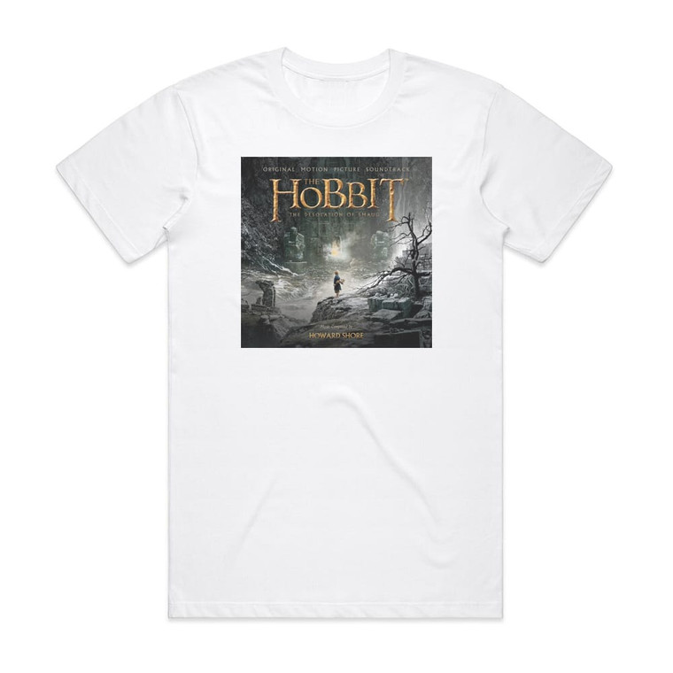Howard Shore The Hobbit The Desolation Of Smaug 4 Album Cover T-Shirt White