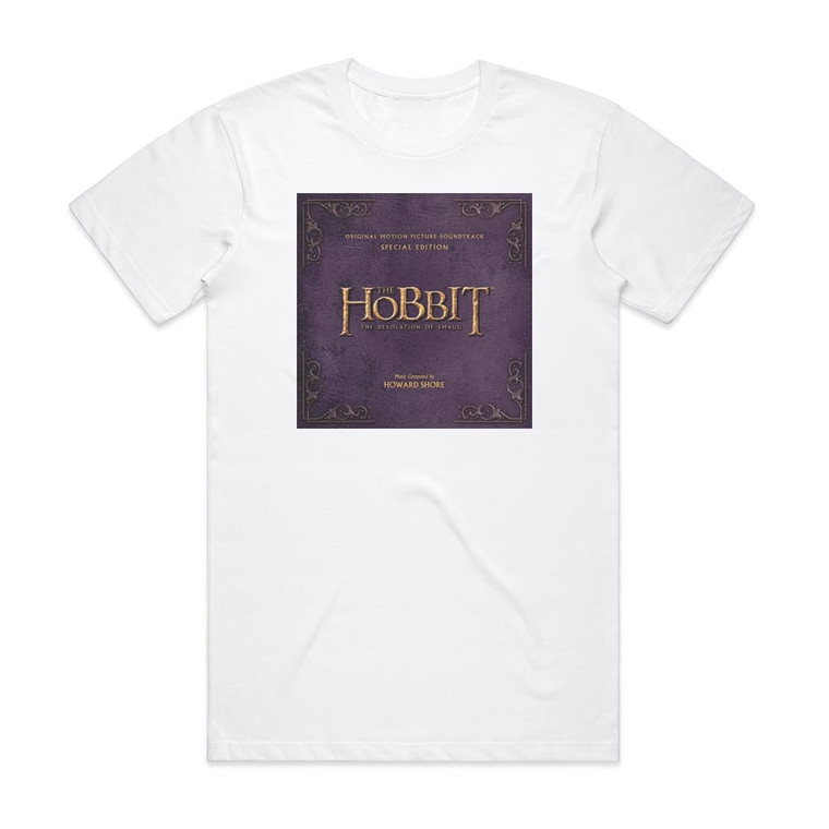 Howard Shore The Hobbit The Desolation Of Smaug Album Cover T-Shirt White