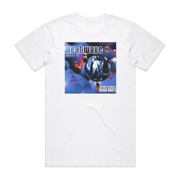 Heatwave Heatwaves Greatest Hits Album Cover T-Shirt White
