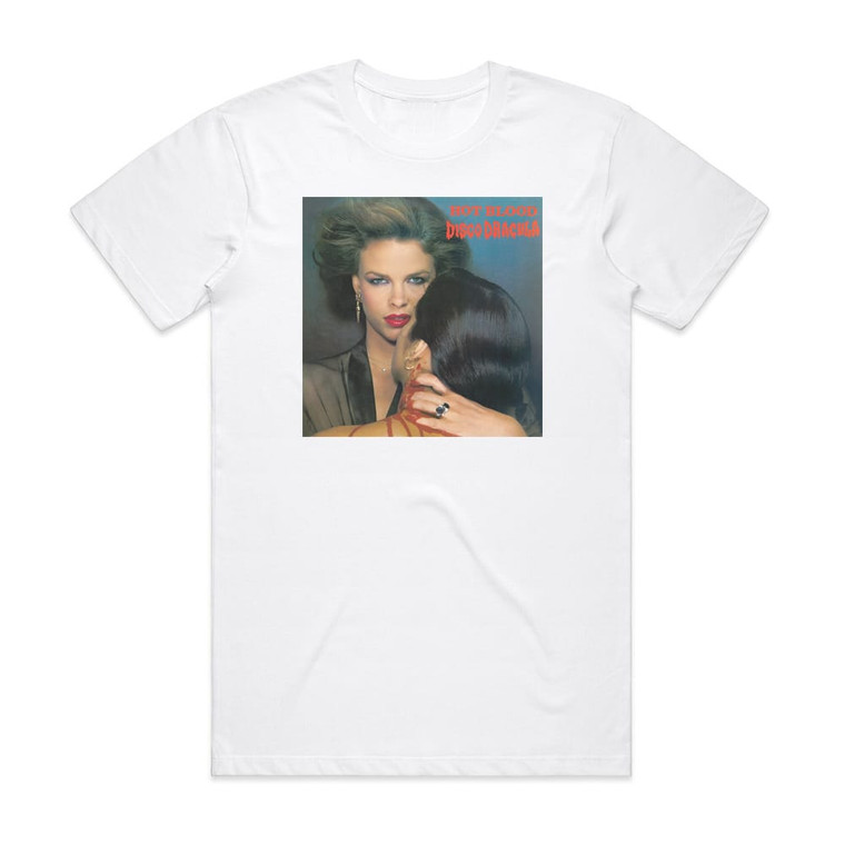 Hot Blood Disco Dracula Album Cover T-Shirt White
