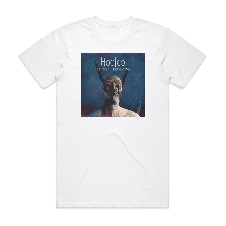 Hocico Artificial Extinction Album Cover T-Shirt White