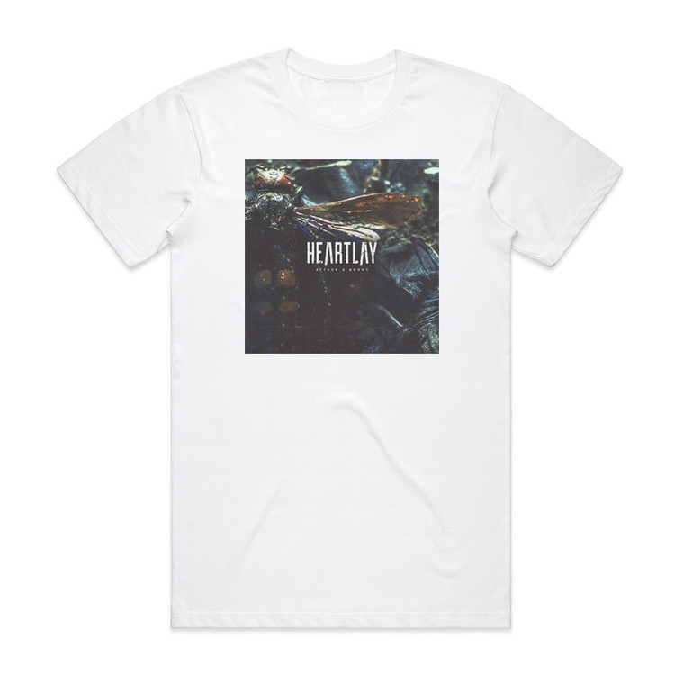 Heartlay Attack Agony Album Cover T-Shirt White