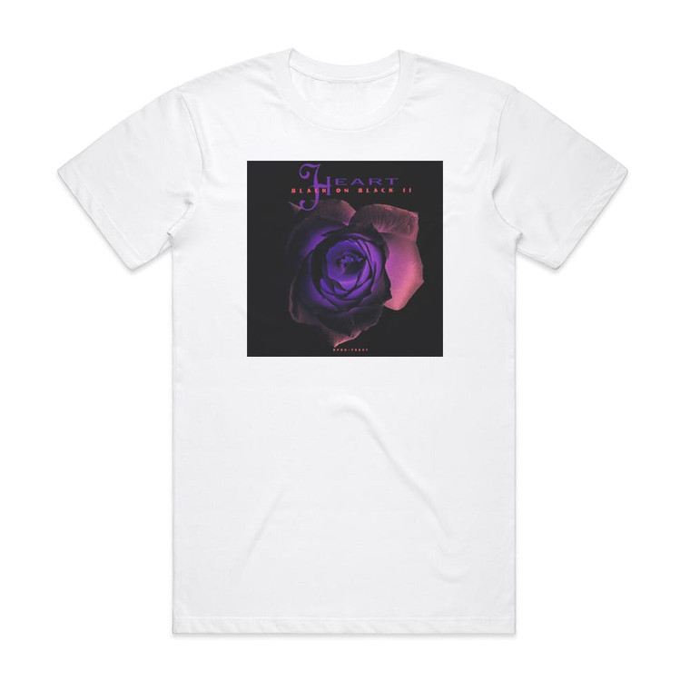 Heart Black On Black Ii Album Cover T-Shirt White
