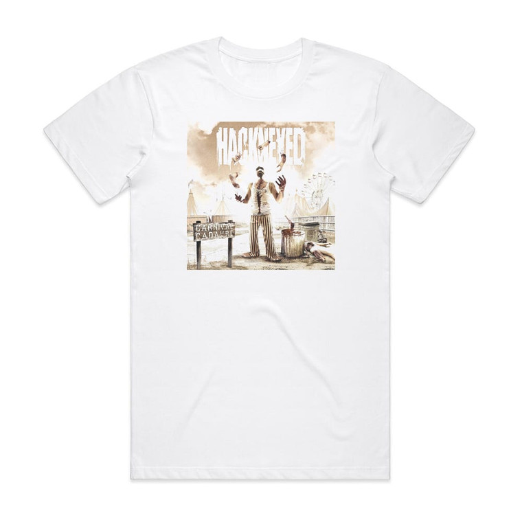 Hackneyed Carnival Cadavre Album Cover T-Shirt White