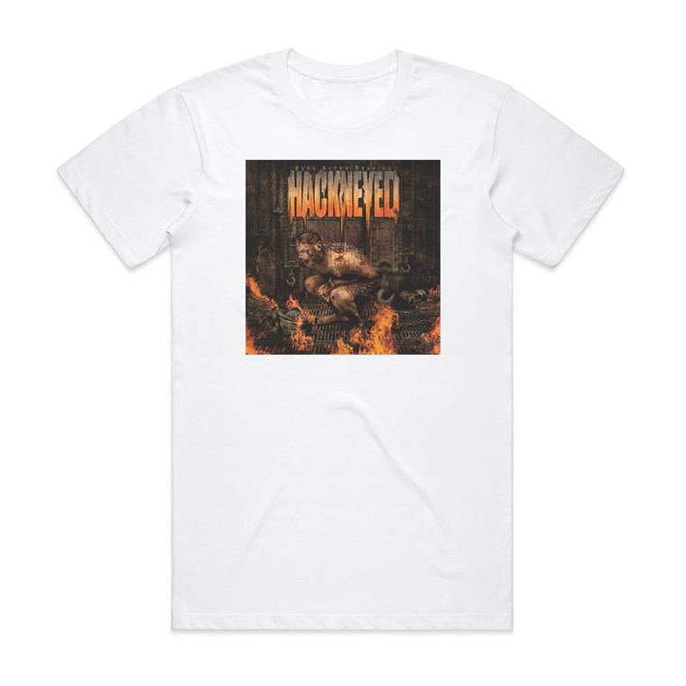 Hackneyed Burn After Reaping Album Cover T-Shirt White