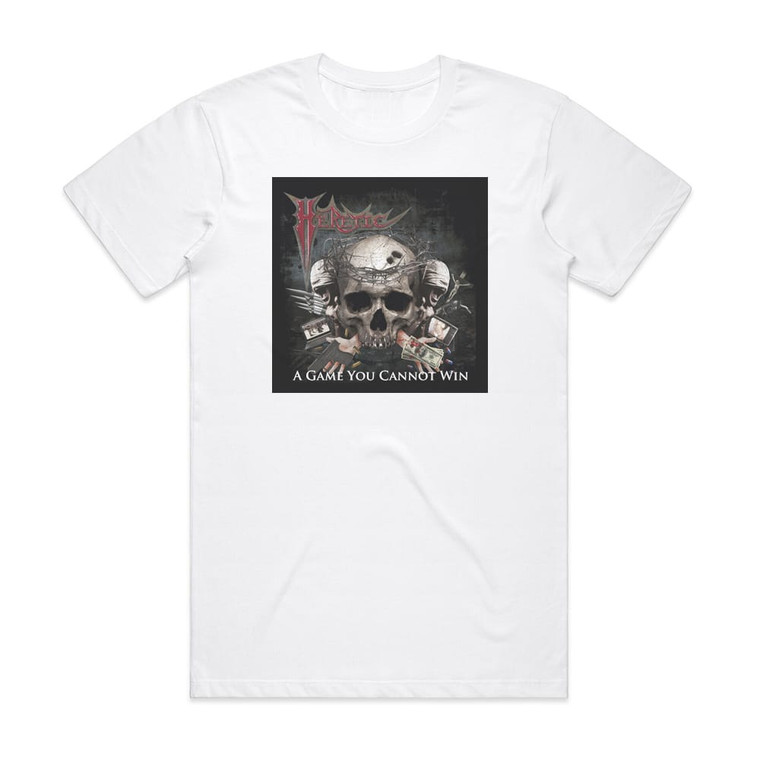 Heretic A Game You Cannot Win Album Cover T-Shirt White Heretic A Game You Cannot Win Album Cover T-Shirt White
