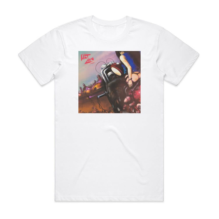 Hot Leg Red Light Fever Album Cover T-Shirt White Hot Leg Red Light Fever Album Cover T-Shirt White