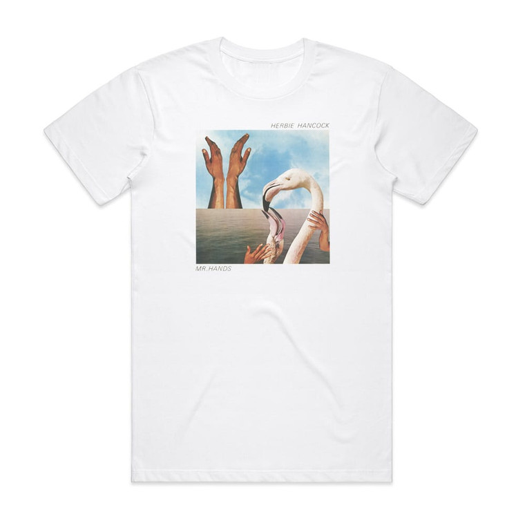 Herbie Hancock Mr Hands Album Cover T-Shirt White