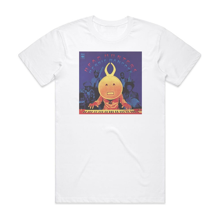 Herbie Hancock Head Hunters Album Cover T-Shirt White