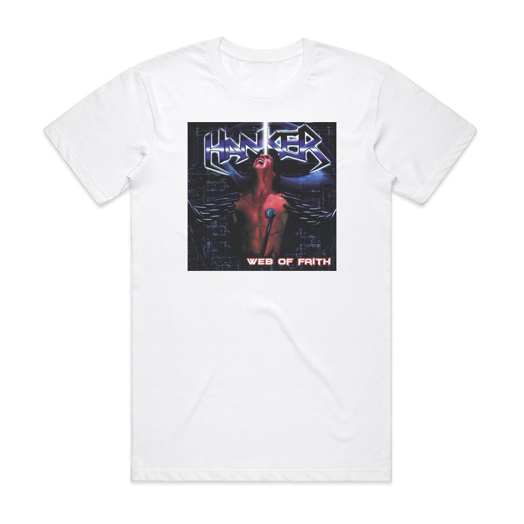 Hanker Web Of Faith Album Cover T-Shirt White