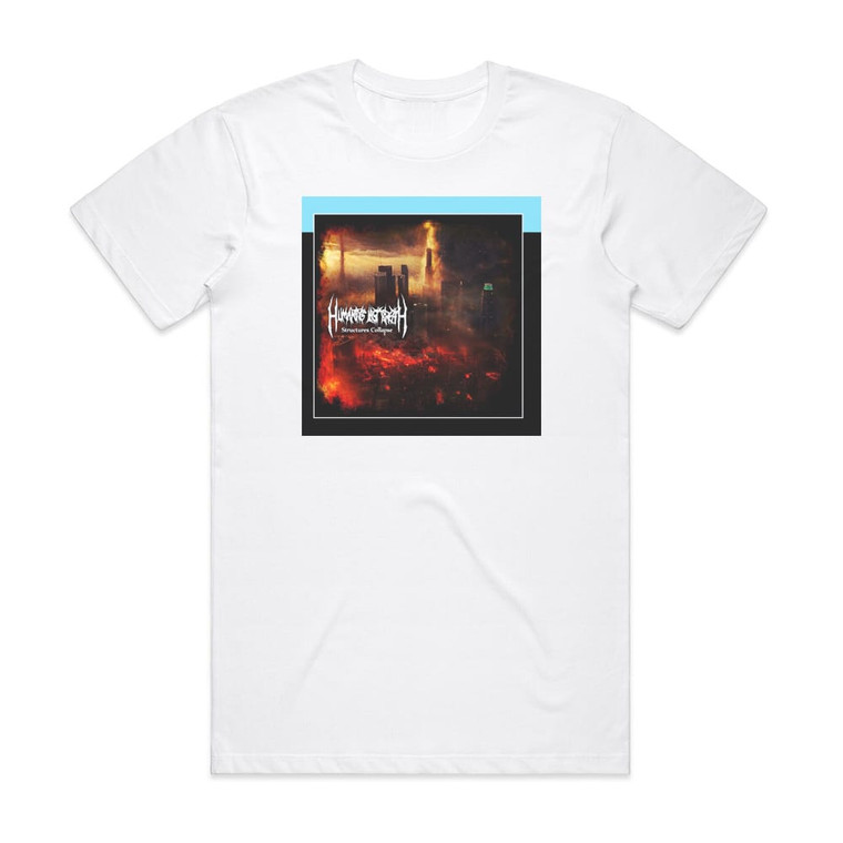Humanitys Last Breath Structures Collapse 1 Album Cover T-Shirt White