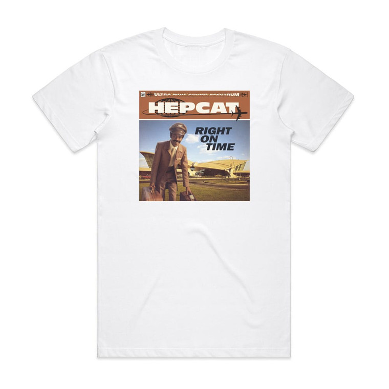 Hepcat Right On Time Album Cover T-Shirt White