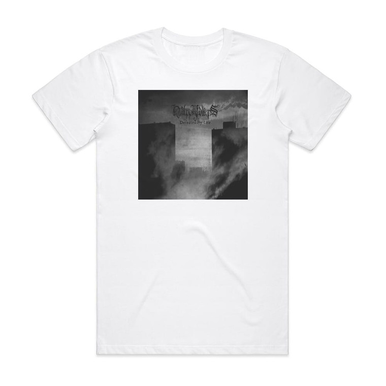 Happy Days Defeated By Life 1 Album Cover T-Shirt White