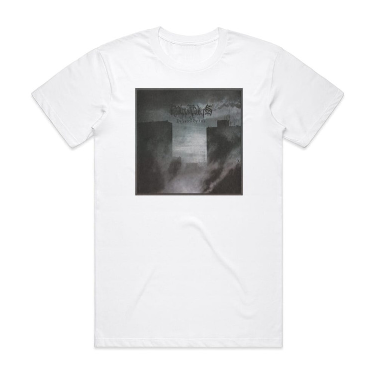 Happy Days Defeated By Life Album Cover T-Shirt White