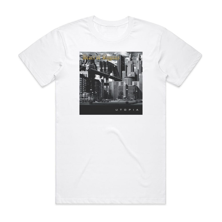 Heart of Cygnus Utopia Album Cover T-Shirt White
