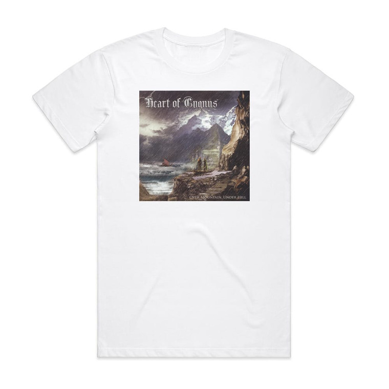 Heart of Cygnus Over Mountain Under Hill Album Cover T-Shirt White