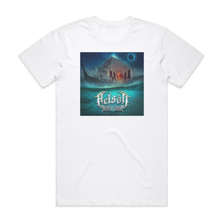 Helsott Slaves And Gods Album Cover T-Shirt White