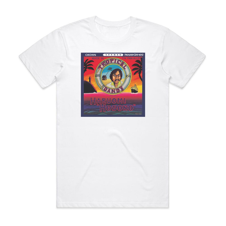 Haruomi Hosono Tropical Dandy Album Cover T-Shirt White
