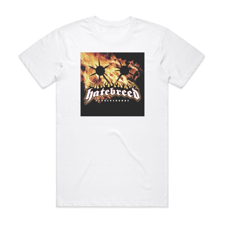 Hatebreed Perseverance Album Cover T-Shirt White