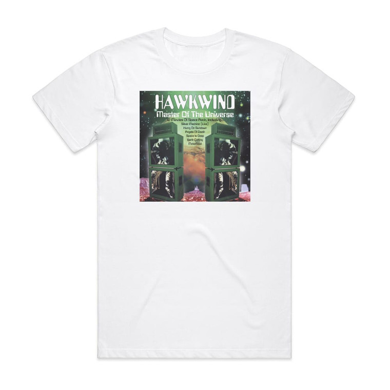 Hawkwind Masters Of The Universe 2 Album Cover T-Shirt White