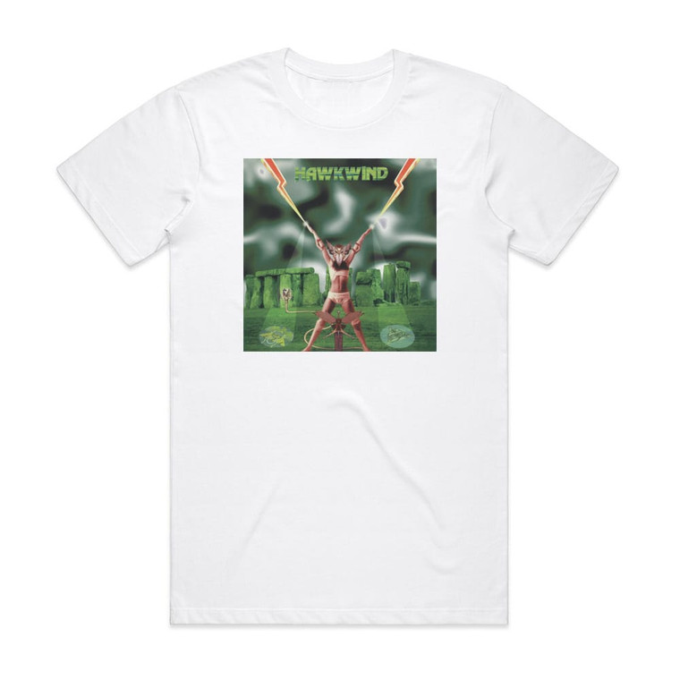 Hawkwind 25 Years On 2 Album Cover T-Shirt White