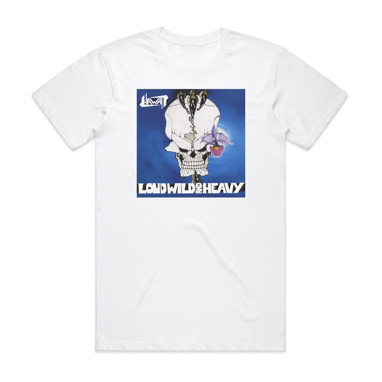 Hawaii Loud Wild And Heavy Album Cover T-Shirt White